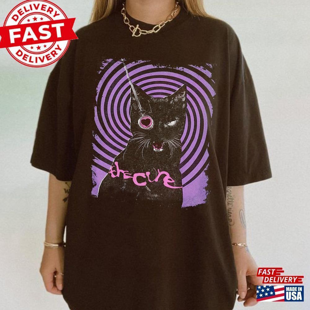 The Cure Shirt  Cat Moon Rock Band T-Shirt